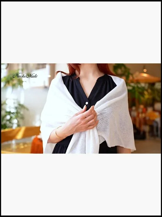 Cashmere Blend Shawl Wrap Oversized Pashmina Elegant Travel Scarf All-Season - Picture 7 of 7